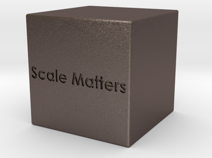 Scale Matter 1in cube 3d printed