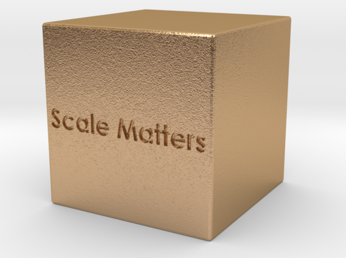 Scale Matter 1in cube 3d printed