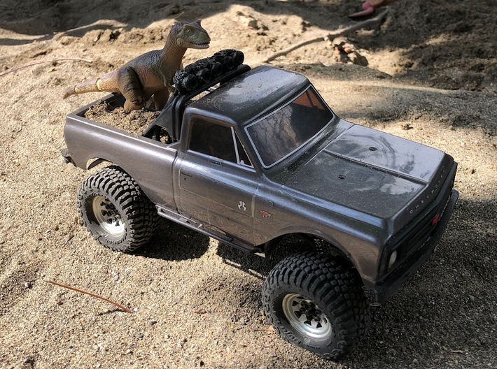 SCX24 C10 Truckbed 3d printed Sandbox fun!
