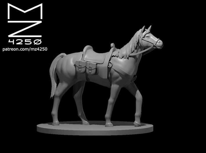 Riding Horse 3d printed