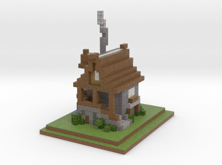 Minecraft Watermill 3D Print 3d printed