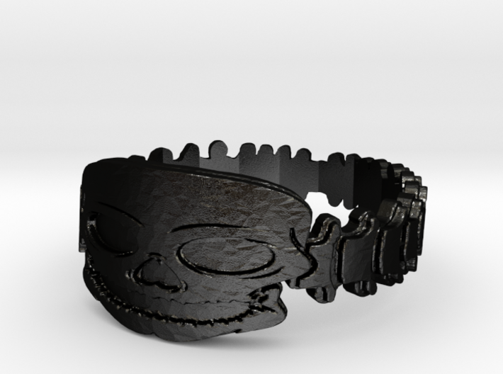 Skull &amp; Spine Bracelet Medium 3d printed