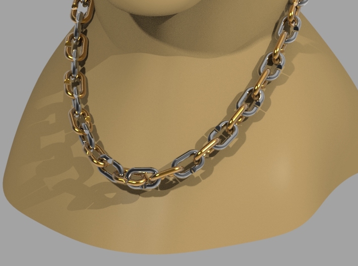 C-chain Necklace 3d printed 