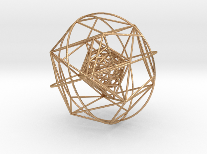 Nested Platonic Solids (Version S) 3d printed
