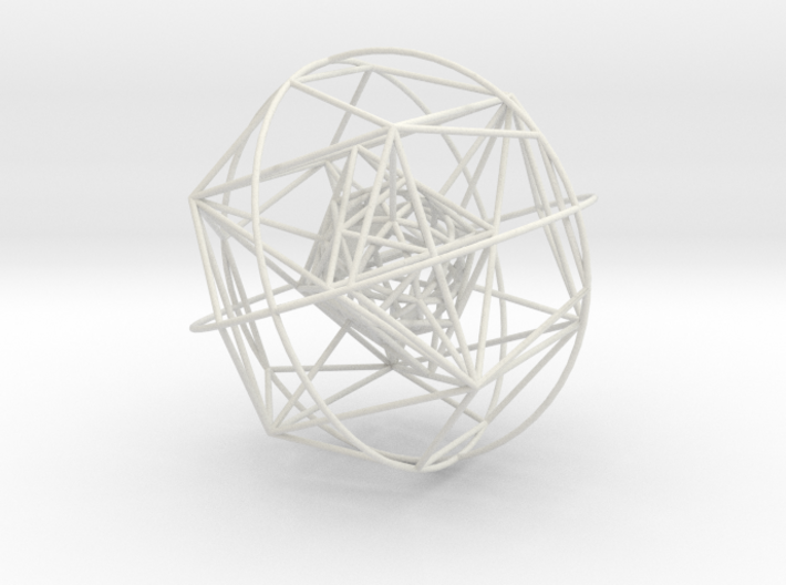 Nested Platonic Solids (Version Sd) 3d printed