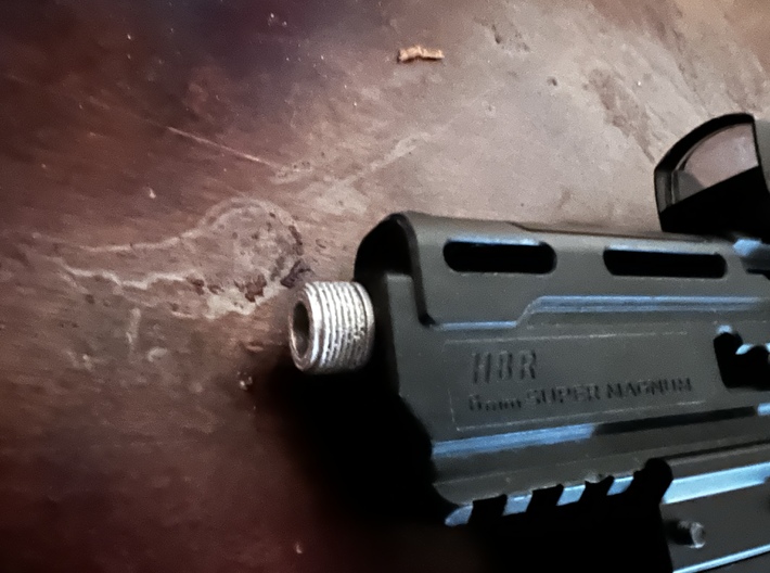 Airsoft H8R Revolver 14mm CCW Adapter [SALE] 3d printed Raw print installed