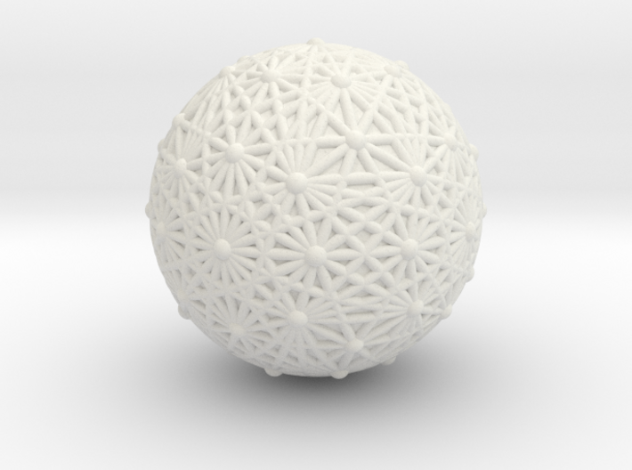 Dobble Sphere, Order 5, Filled 3d printed