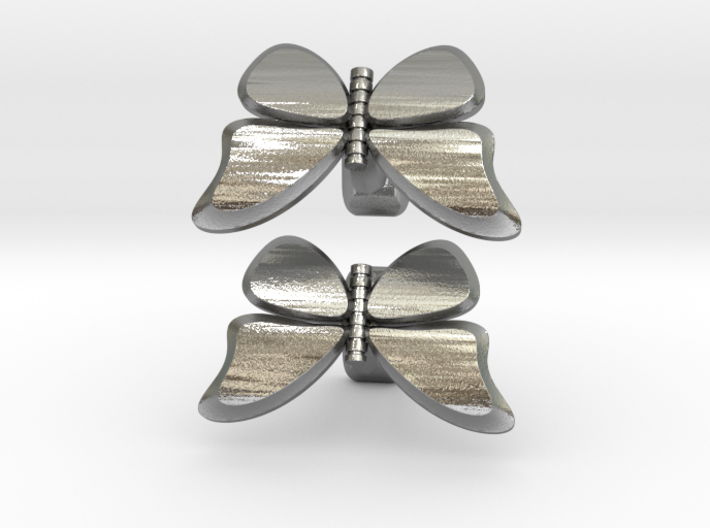 Butterfly Cufflinks 1 3d printed