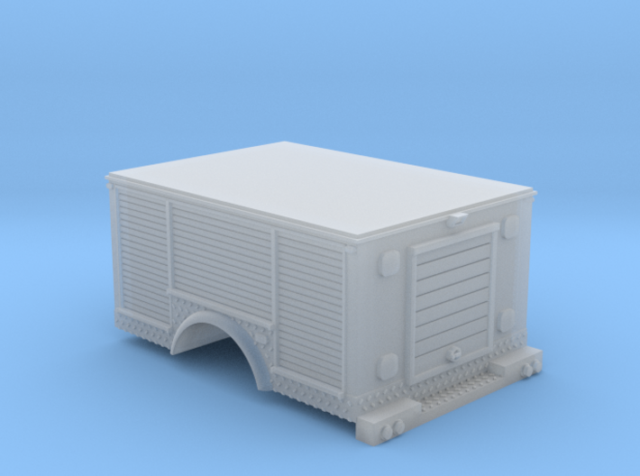 Pickup Truck Rescue Bed 1-64 Scale Roll Up Doors 3d printed