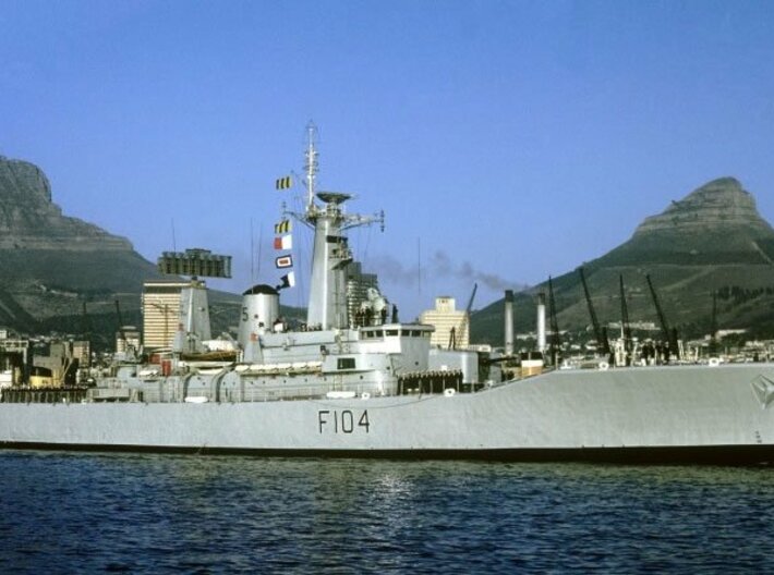 Nameplate HMS Dido 3d printed Leander-class Type 12I frigate HMS Dido.