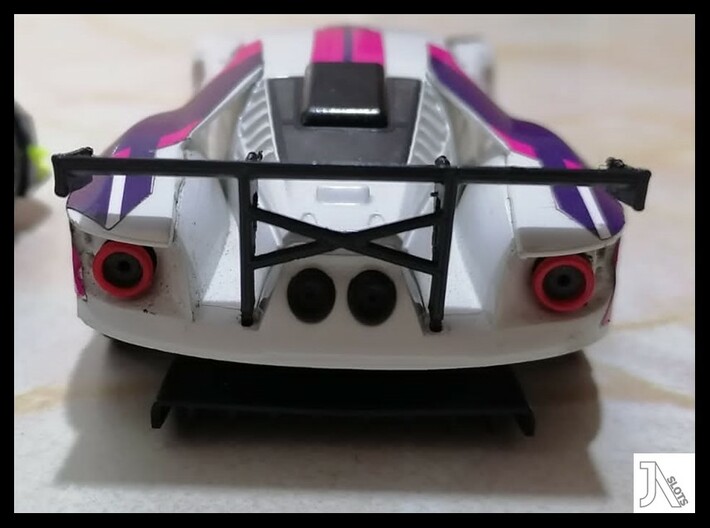 Rear Wing for Racer Sideways Ford GTE GT3 3d printed