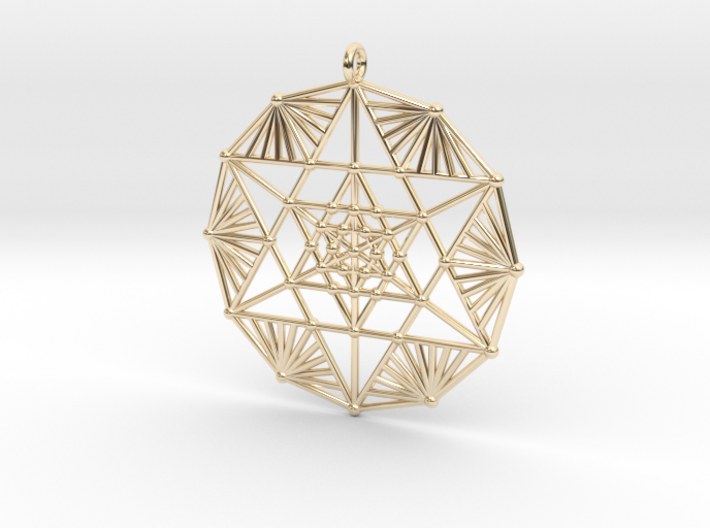 Merkaba Fractal Pendant 3d printed