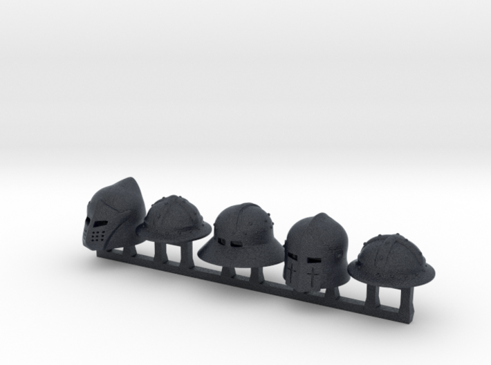 5 x Middle Age Knights 3d printed