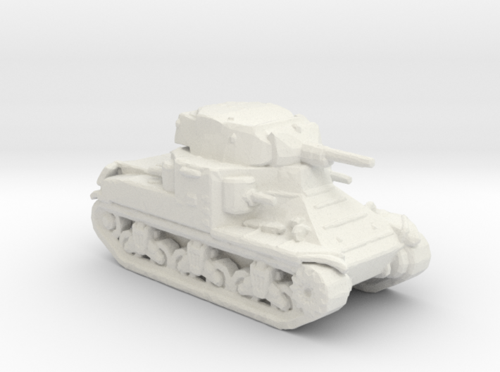 ARVN M2 Medium Tank White Plastic 1:160 scale 3d printed