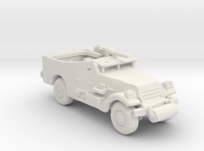ARVN M3 Scout Car white plastic 1:160 scale 3d printed