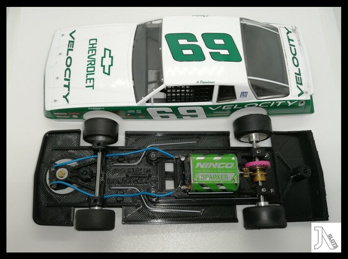 Chassis for Scalextric Chev Monte Carlo 1986 3d printed 