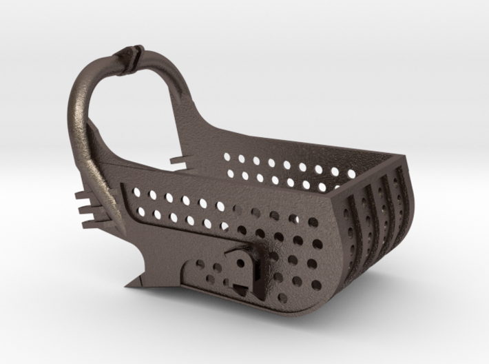 Huina 1572 - dragline bucket with holes 3d printed