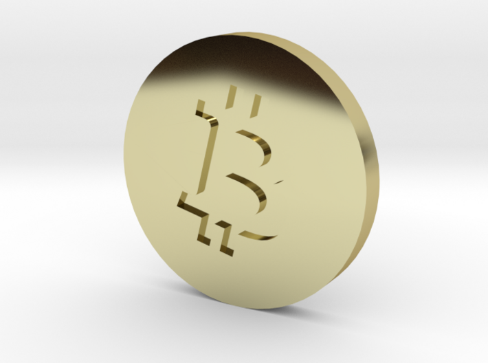 Bitcoin Logo BTC Crypto Currency Lapel Pin 3d printed
