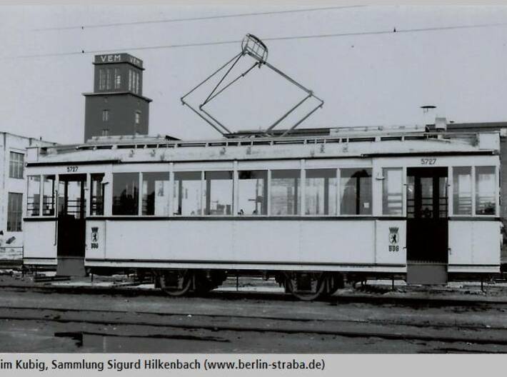 Berliner Strassenbahn BVG T24 Wagenkasten 3d printed 