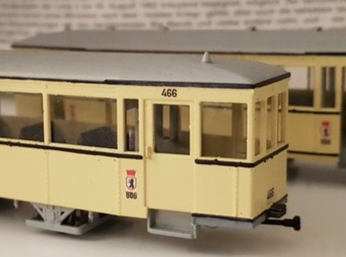 Berliner Strassenbahn BVG B 24 Wk mit Schiebetüren 3d printed 