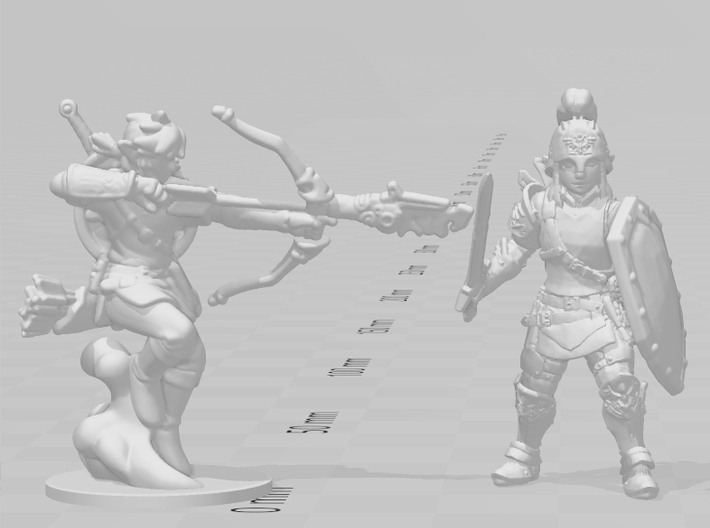 Link Soldier Armor miniature model fantasy games 3d printed 