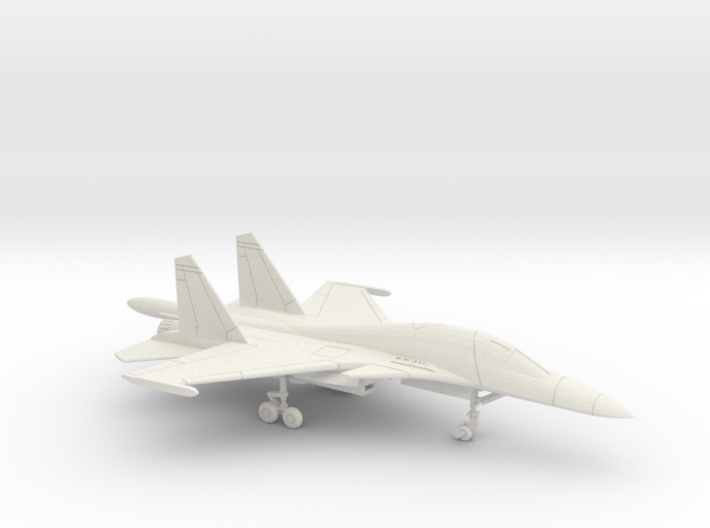 1:222 Scale Su-34 Fullback (Clean, Deployed) 3d printed 