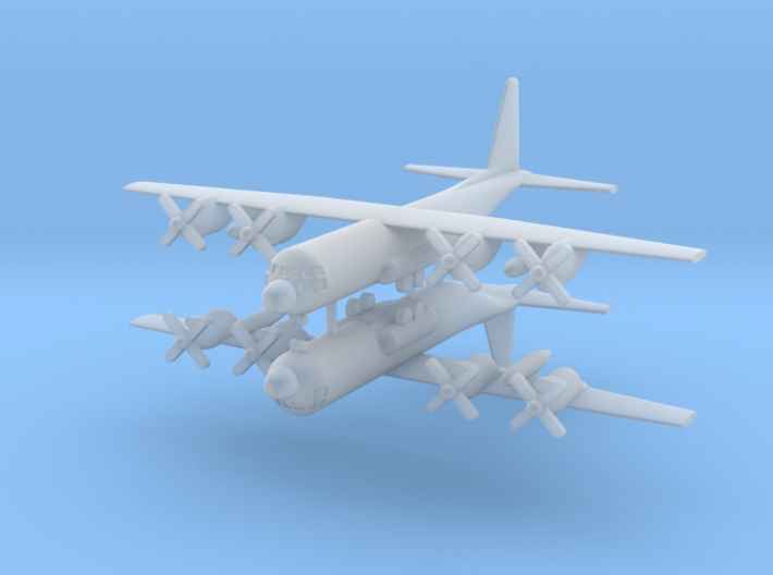 1/700 C-130E Hercules (x2) 3d printed