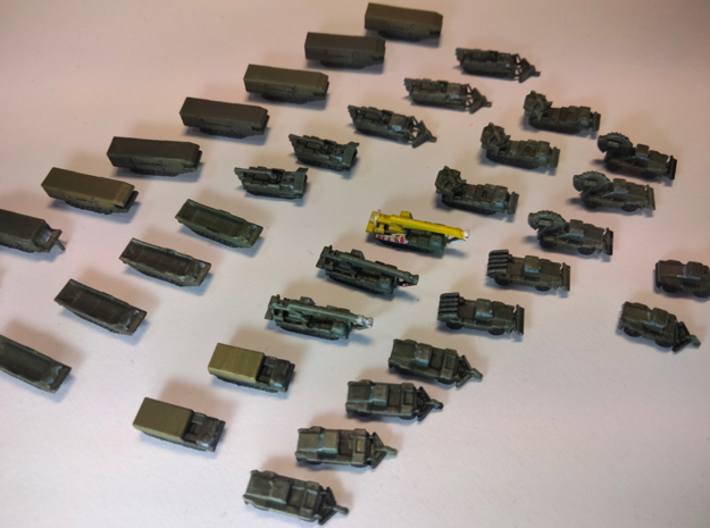 Russian Heavy Engineering Vehicles 3d printed Photo and painted by Sylly82.
