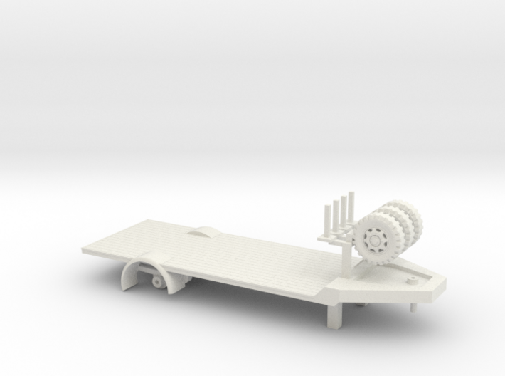 Flatbed trailer 1 to 72 3d printed