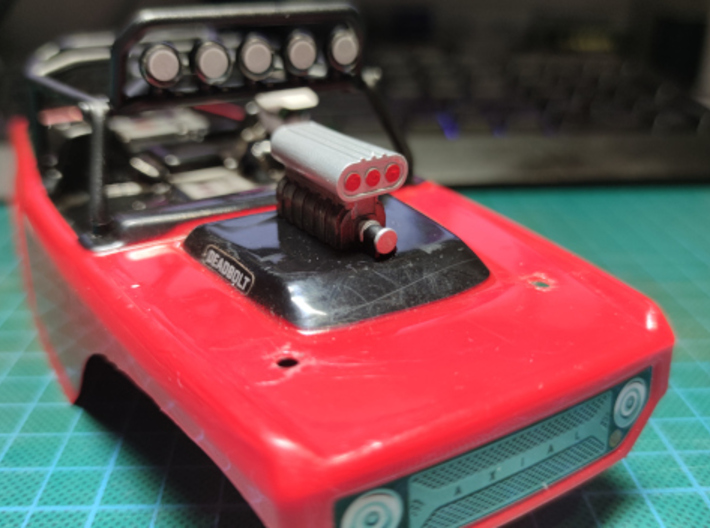 Supercharger SCX24 small 3d printed 
