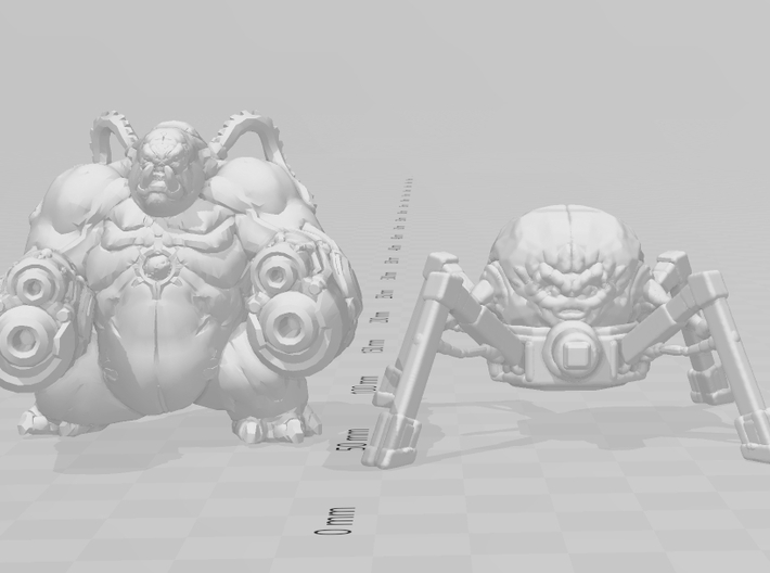 Fat Demon Eternum miniature model scifi games rpg 3d printed 