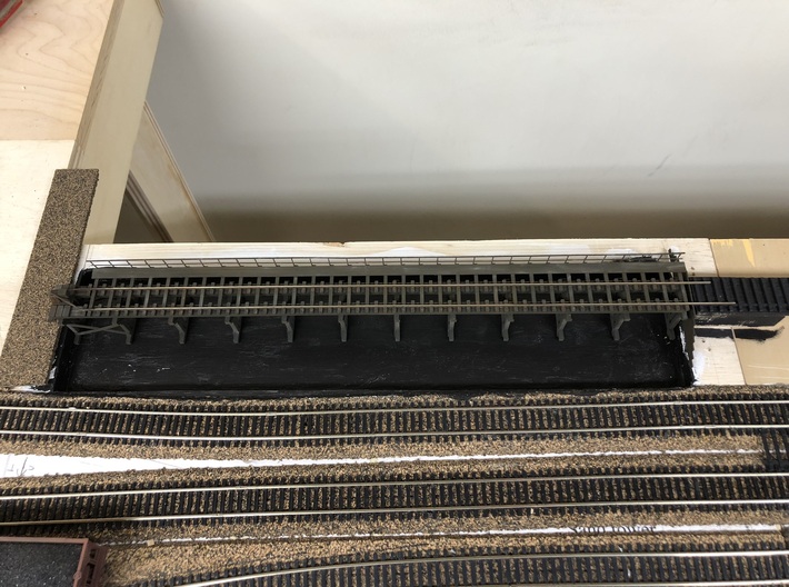 Williamsport PA Coal Trestle 3d printed Overhead view showing tie layout.