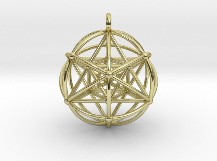 Merkaba Sphere Pendant 3d printed 