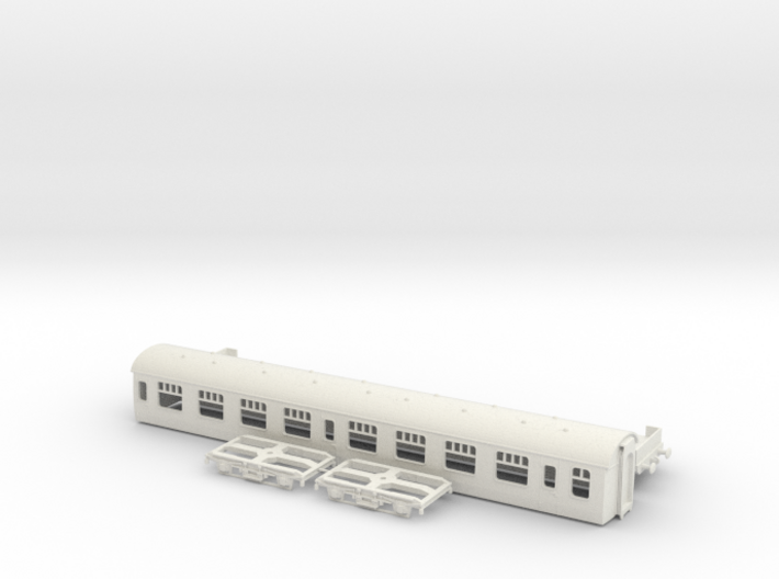 HO/OO BR Mk1 Passenger Coach V2 Chain 3d printed