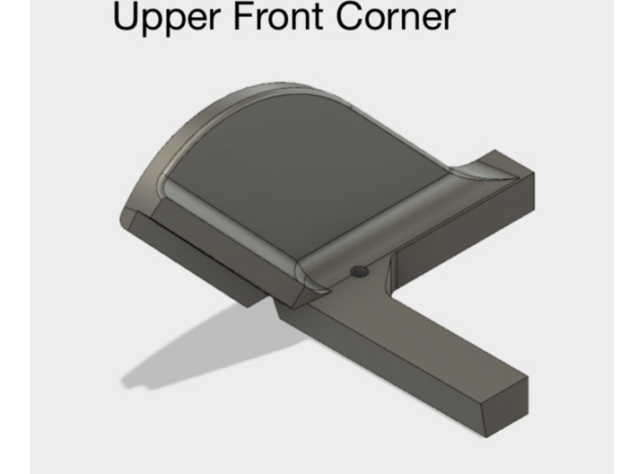Range Rover Classic Center Console Repair Kit 3d printed Upper Front Corner