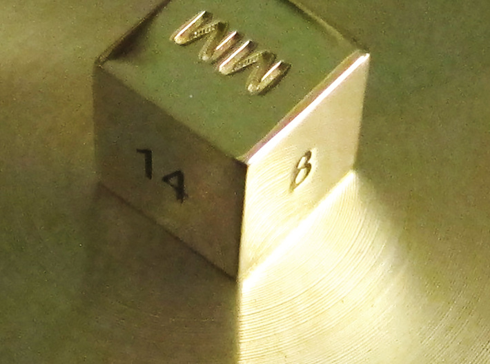 Guidestone Cube - Illuminati / masonic / esoteric 3d printed Recommended in 925 Sterling Silver