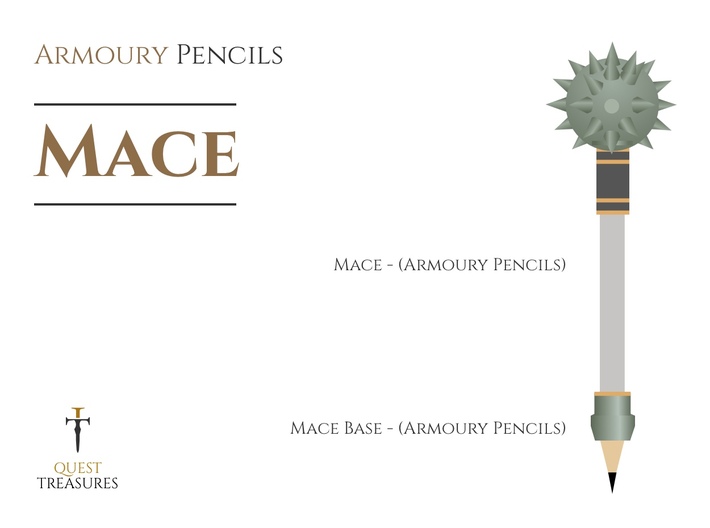 Mace (Armoury Pencils) 3d printed 