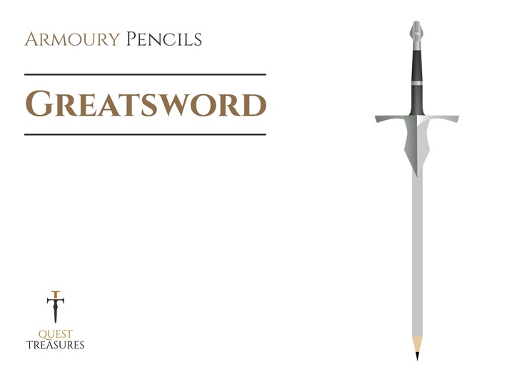 Greatsword (Armoury Pencils) 3d printed 