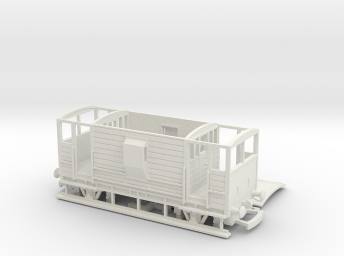 HO/OO LMS 20-ton Brake Van v4 Bachmann 3d printed