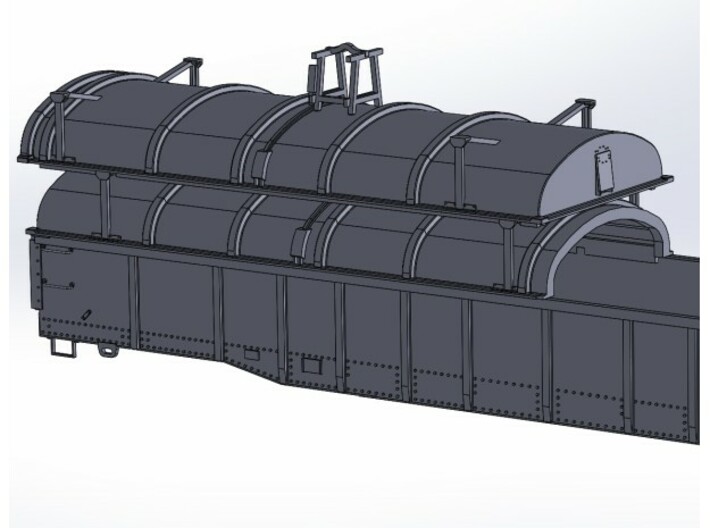 Coil Gon Cover 52ft 6in N scale -CP 344700 series 3d printed 