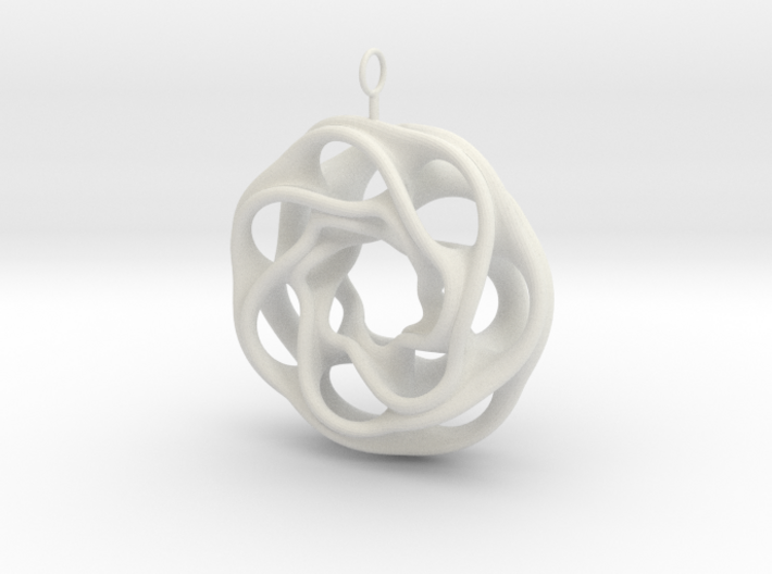 convoluted ring earring 2 3d printed