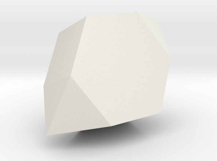 55. Parabiaugmented Hexagonal Prism - 1in 3d printed