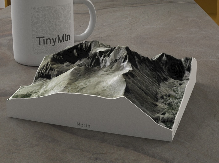 Longs Peak, Colorado, 1:25000 3d printed 