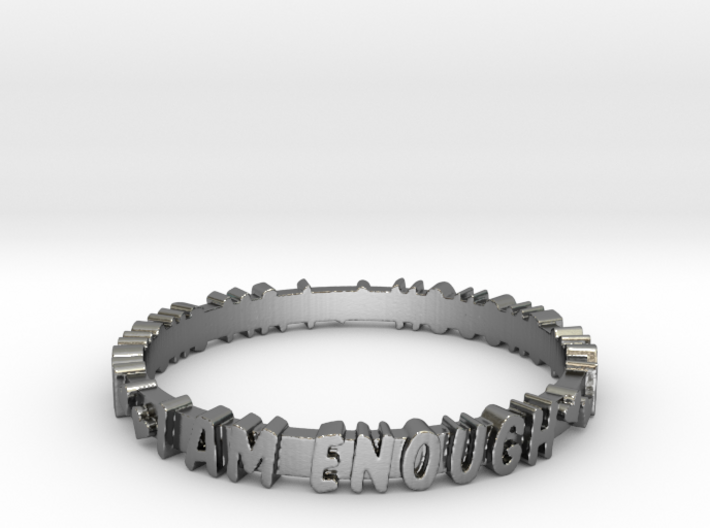 I Am Enough Ring 3d printed