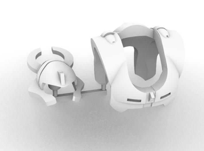 MCX Halo Keepward Harness 3d printed 
