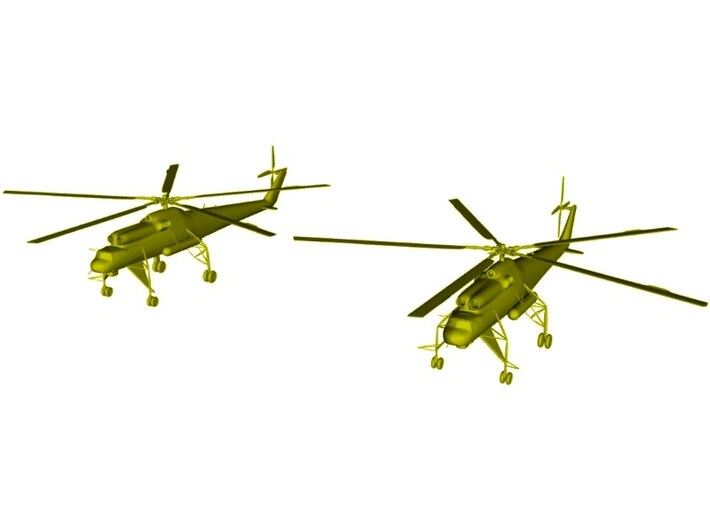 1/700 scale Mil Mi-10 Harke helicopters x 2 3d printed