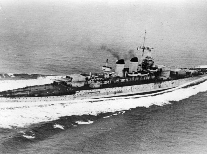 Nameplate Italia 3d printed Littorio-class battleship Littorio, renamed Italia in 1943.