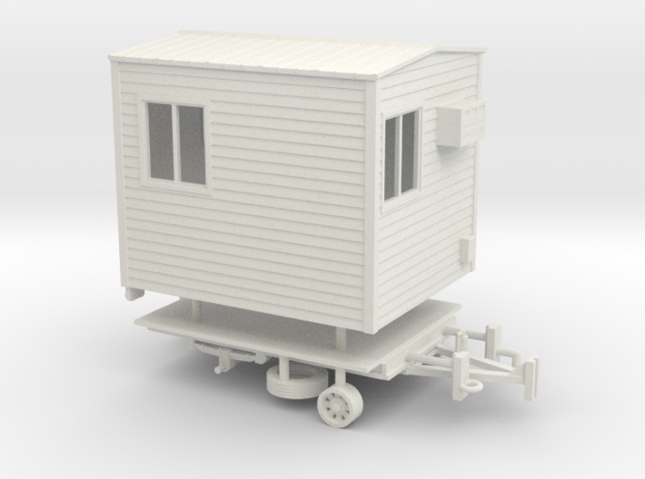 1/64th Portable Office Trailer 3d printed
