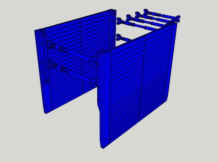 1/87 H0 Verbaukasten/Verbaubox 3,0x2,6m (lxh) 3d printed