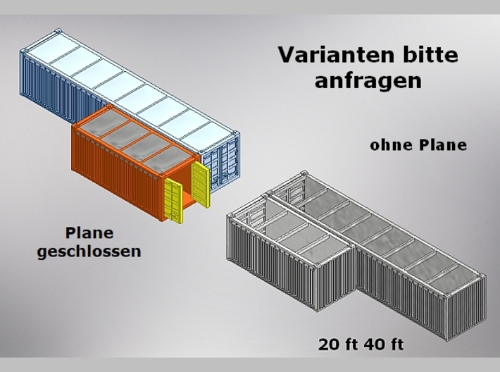 1x40 ft OT offen-Container 3d printed 